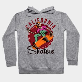 California Skater: A Skeleton Hits the Halfpipe Hoodie